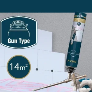 Pur pena stiropor pistolj NS99T Pink 900gr Sibax